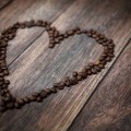 Сердце из кофейных зерен - Heart from coffee beans