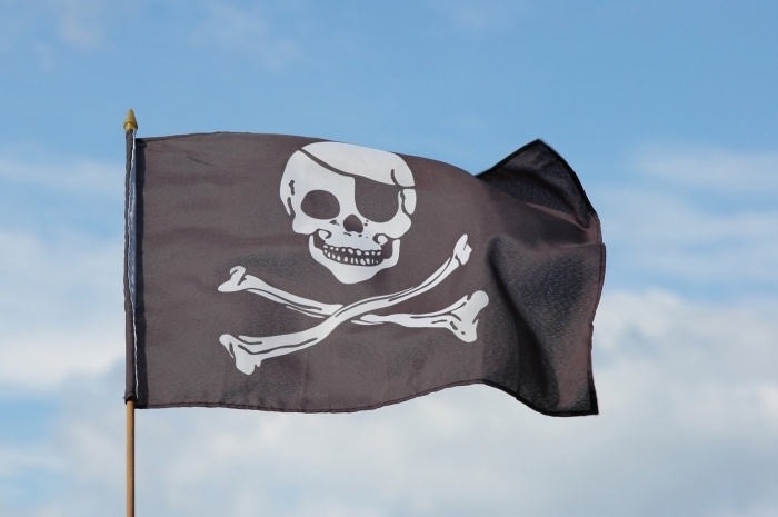 Fotolia 1376485 M Флаг с черепом   Flag with a skull