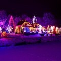 Новогодняя иллюминация ночью - Christmas illuminations at night