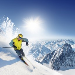 Лыжник в горах - Skier in the mountains