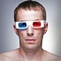 Мужчина в 3D очках - Man in 3D glasses