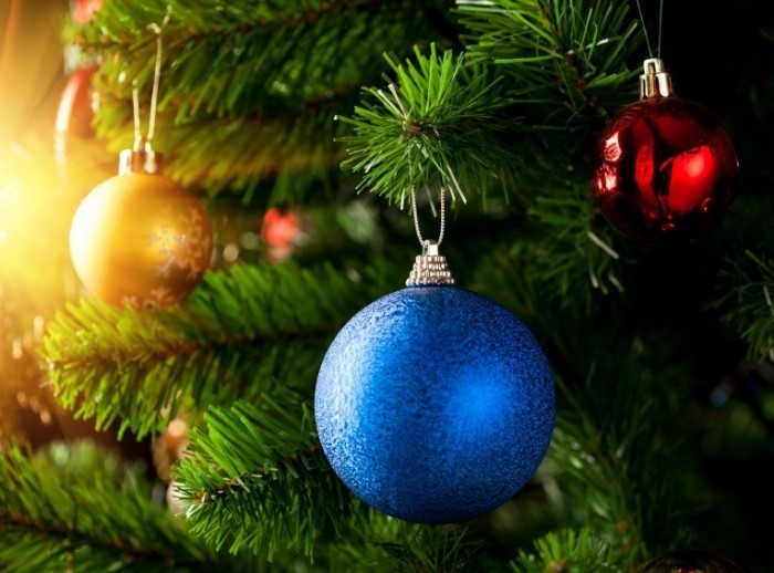 shutterstock 63396001 700x518 Новогодние шары на елке   Christmas balls on the tree