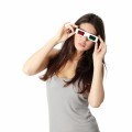 Девушка в 3D очках - Girl in 3D glasses