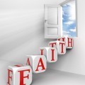 Дверь со словами faith - Door with the words faith