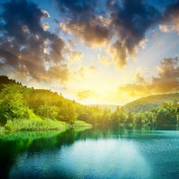 Пейзаж озера - Landscape of lake