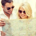 Туристы с картой - Tourists with map