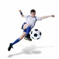 Футболист с мячом - Soccer player with ball