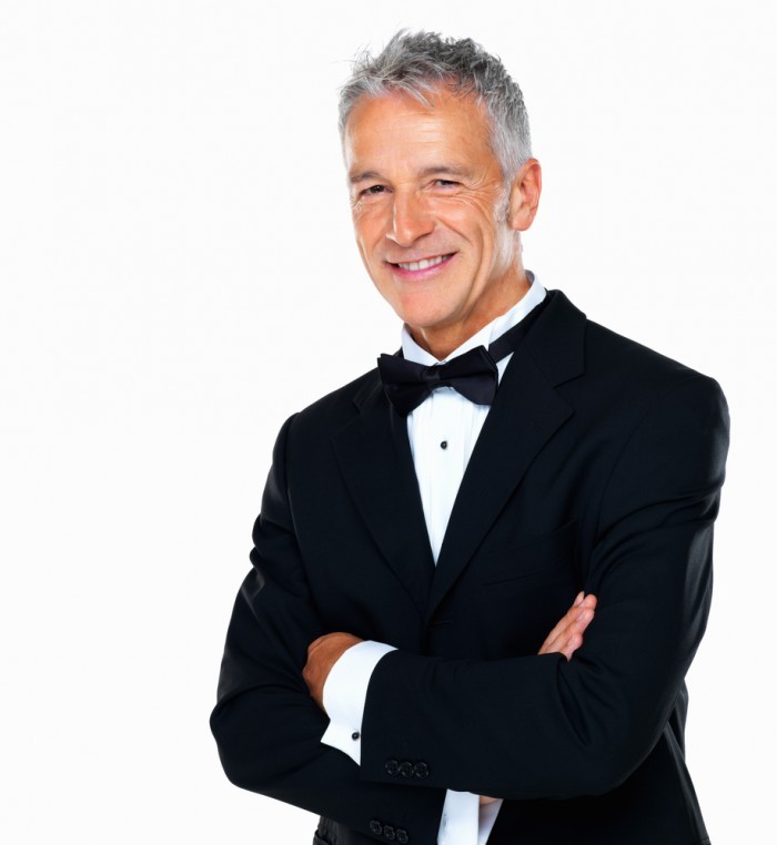 shutterstock 83074279 man in tuxedo 700x762 Мужчина в костюме с бабочкой   Man in suit with butterfly