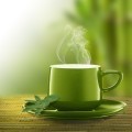 Зеленая чашка чая - Green tea cup