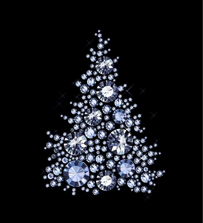 shutterstock 160546916 700x769 Елка из страз   Christmas tree made of rhinestones