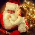 Мальчик с санта клаусом - Boy with Santa Claus