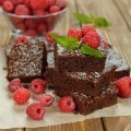 Брауни с малиной - Brownie with raspberries