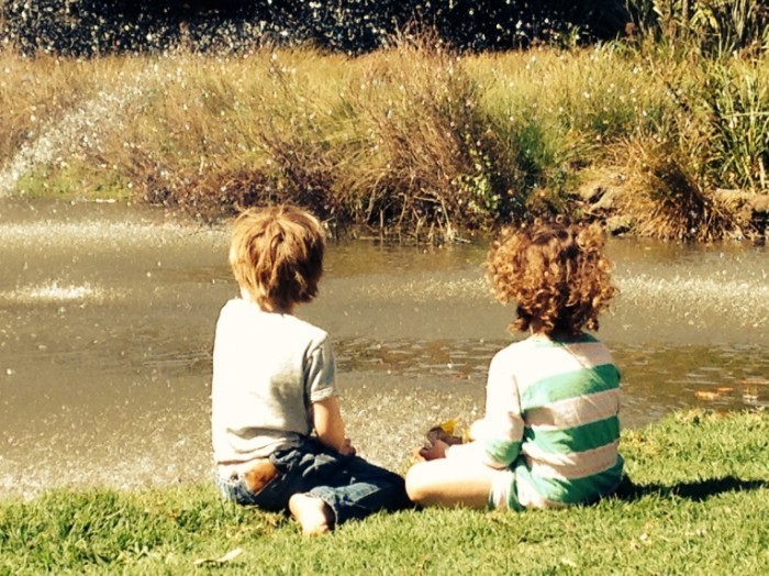 photo 1 1 700x524 Дети у озера   Children at the lake