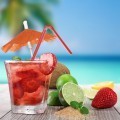 Коктейль с клубникой и лаймом - Cocktail with strawberries and lime