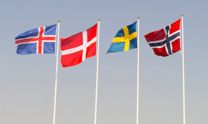 nordic flags1 700x418 Норвежский флаг   Norwegian flag