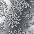 Фон с снежинками - Background with snowflakes