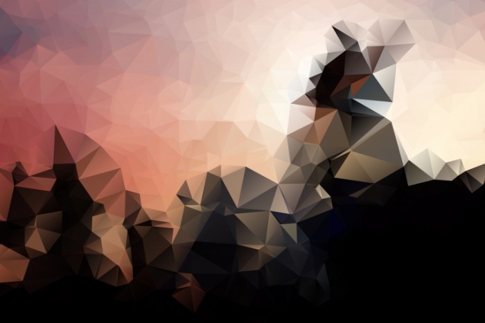 Low Poly Background 700x466  Абстракция горы   Abstraction mountains