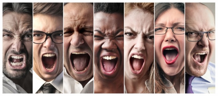 frustration shouting anger 700x309 Эмоции   Emotions