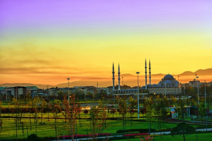 Mechet peyzazh zakat Mosque landscape sunset 6000  4000 700x466 Мечеть, пейзаж, закат   Mosque, landscape, sunset