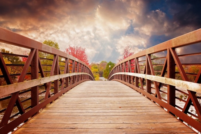 Derevyannyiy most park Wooden bridge park 5472  3648 700x466 Деревянный мост, парк   Wooden bridge, park