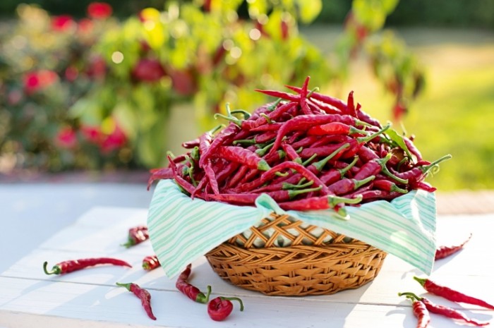 Perets ostryiy priprava korzinka Pepper spicy seasoning basket 5120x3412 700x465 Перец, острый, приправа, корзинка   Pepper, spicy, seasoning, basket