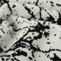 Ткань, черный с белым, макро - Cloth, black and white, macro