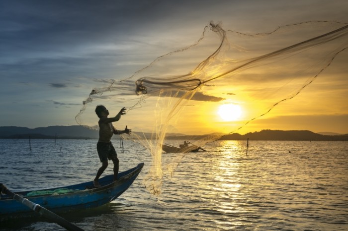 Ryibalka set aziya zakat Fishing net asia sunset 7591  5063 700x466 Рыбалка, сеть, азия, закат   Fishing, net, asia, sunset